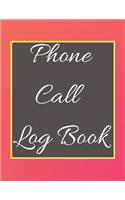 Phone Call Log Book