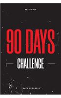 90 Days Challenge: Workout Fitness Exercise Journal Planner Log Book / Keep track of your progress / Designed By Pros / 6 x 9 in