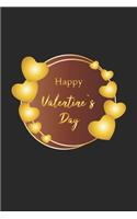 Happy Valentine´s Day: Notizbuch, Notizheft, Notizblock - Geschenk-Idee zum Valentinstag - Karo - A5 - 120 Seiten