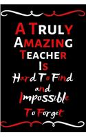 A Truly Amazing Teacher Is Hard To Find And Impossible To Forget