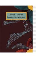 Blank Sheet Music Notebook