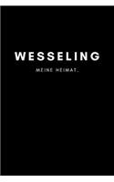 Wesseling: Notizbuch 120 Seiten DIN A5 (6x9 Zoll) Punktraster, Punktiert, Dotted Notizen, Termine, Ideen, Skizzen, Planer, Tagebuch, Organisation Deine Stadt, 