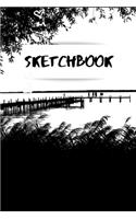 Sketchbook: Scenery 6x9" 120 Blank Pages - Beautiful Artist Drawing Pad (Handbook & work book) -: Doodling, Sketching & Painting.: Journal notebook pad art book