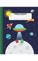 Primary Notebook Handwriting Practice Paper: (Outer Space Astronomy)