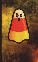 Candy Corn Ghost: 6 X 9 128 Pages: Cute Candy Corn Ghost Halloween Design on Soft Matte Cover Notebook, Diary, Composition Book for Trick or Treaters