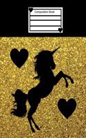 Composition Book: Unicorn Journal/Diary Book for Teenage Girls Back to School Notebook 75 Sheets/150 Pages