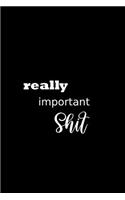 2019 Weekly Planner Funny Theme Really Important Shit Plans 134 Pages