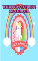 Unicorn Exercise Notebook: 6 X 9 Unicorn Exercise Planner, Unicorn Notebook to Track Your Workouts, Workout Planner