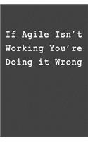 If Agile Isn't Working You're Doing It Wrong