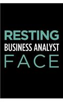 Resting Business Analyst Face: Blank Lined Novelty Office Humor Themed Notebook to Write In: With a Practical and Versatile Wide Rule Interior