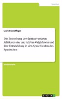 Entstehung der dentoalveolaren Affrikaten /ts/ und /dz/ im Vulgärlatein und ihre Entwicklung in den Sprachstufen des Spanischen