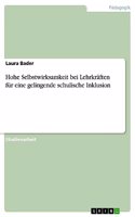 Hohe Selbstwirksamkeit bei Lehrkräften für eine gelingende schulische Inklusion