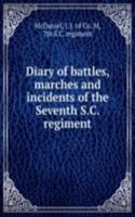 Diary of battles, marches and incidents of the Seventh S. C. regiment