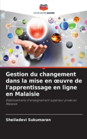 Gestion du changement dans la mise en oeuvre de l'apprentissage en ligne en Malaisie