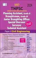 SURA`S TNPSC Planning Assistant,Grade-B Draughtsman, Grade-III Junior Draughting Officer Special Overseer Surveyor Technical Assistant civil Engineering Exam Book Guide 2024