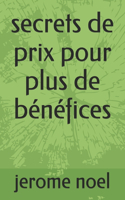 secrets de prix pour plus de bénéfices