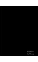 Black paper sketchbook