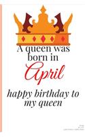 happy birthday to my queen born in April