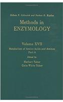 Metabolism of Amino Acids and Amines: Part A: 017 (Methods in Enzymology)