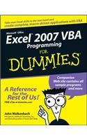 Excel 2007 VBA Programming for Dummies