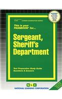 Sergeant, Sheriff's Department