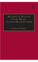Records of English Court Music