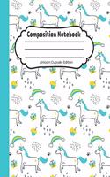 Composition Notebook: Unicorn Cupcake Edition: Single Subject, School Writing Journal, Blank Lined Book