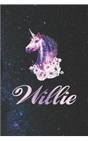 Willie: First Name Funny Sayings Personalized Customized Names Gift Birthday Girl Women Mother's Day Notebook Journal