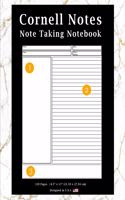 Cornell Notes Note Taking Notebook: Marble Gold (5) -Note Taking with Cornell Notes System, Notebook for Home, Office & School [classic]