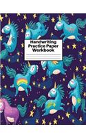 Handwriting Practice Paper Workbook