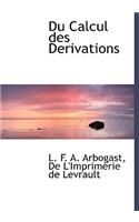 Du Calcul Des Derivations