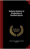Bulletin Relative to Production of Distilled Spirits