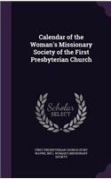Calendar of the Woman's Missionary Society of the First Presbyterian Church