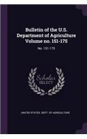 Bulletin of the U.S. Department of Agriculture Volume no. 151-175