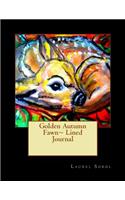 Golden Autumn Fawn Lined Journal