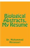 Biological Abstracts, My Resume