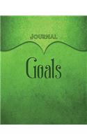 Goals Journal: Green 8x10 128 Page Lined Journal Notebook Diary (Volume 1)