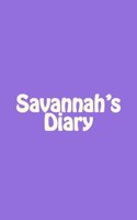 Savannah's Diary: A 5 x 8 Blank Notebook(Journal, Notebooks)