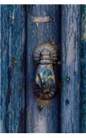 Gorgeous Antique Blue Door in Jaffa Israel Journal: 150 Page Lined Notebook/Diary