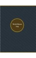 Work Hours Log (Logbook, Journal - 126 pages, 8.5 x 11 inches)