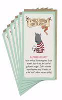 6-Pack Em & Friends Happiness Party Affirmators! Greeting Cards