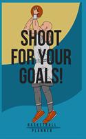 Shoot For Your Goals! (Men's basketball coaches planner): High School Coaching Notebook For diagrams and Strategies