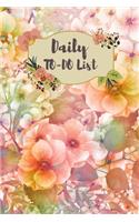 Daily TO-DO list: Chaos Organizer Daily TO-DO list with checkboxes size 6x9" planner journal notebook for Job and Personal life balance