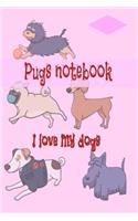 pugs Notebook journal