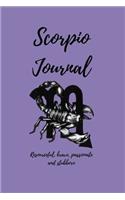 Scorpio Journal: Indigo Edition