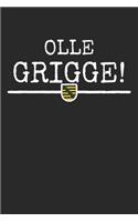 Olle Grigge: Notizheft als freches Geschenk für Frauen aus Sachsen - A5 - kariert