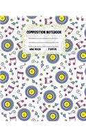Composition Notebook Wide Ruled: Size 7.5 x 9.25 - Pretty Colourful Workbook for Little Princesses Girls Kids Teens Students for School Home College Writing Notes - Journal for Boys