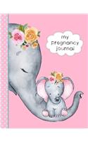 My Pregnancy Journal: Keepsake Organizer & Planner To Document Your Journey, With 40 Week Meal Planner-Pink Version