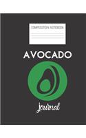 avocado journal Composition Notebook