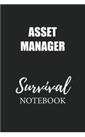 Asset Manager Survival Notebook: Small Undated Weekly Planner for Work and Personal Everyday Use Habit Tracker Password Logbook Music Review Playlist Diary Journal